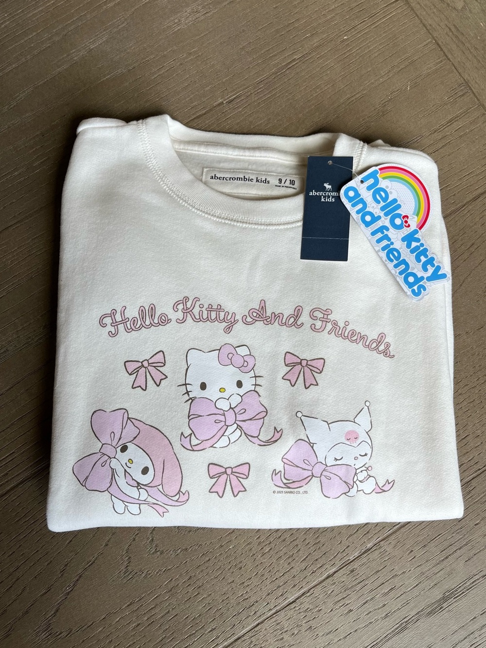 Abercrombie and Fitch Kids Hello Kitty Sweatshirt SUPER Soft Size 11/12 Girl NWT